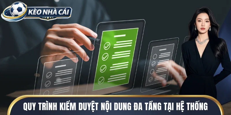 Quy trình kiểm duyệt nội dung đa tầng tại hệ thống
