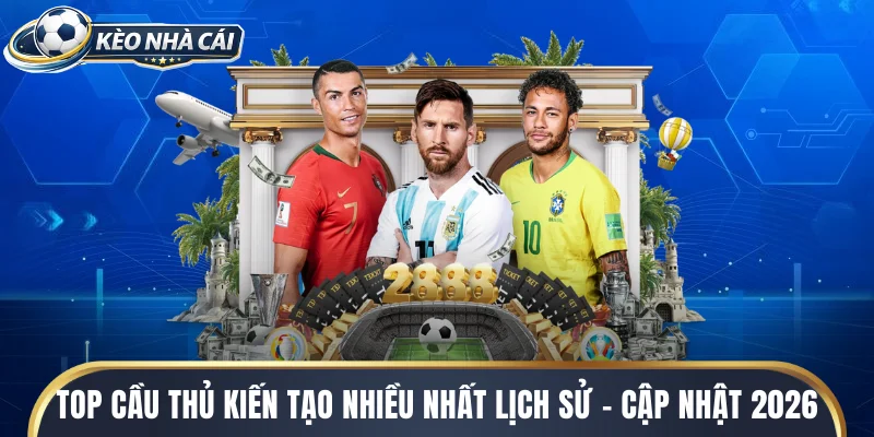 cầu thủ kiến tạo nhiều nhất lịch sử