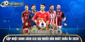 Cập Nhật Danh Sách CLB Ghi Nhiều Bàn Nhất Châu Âu 2026